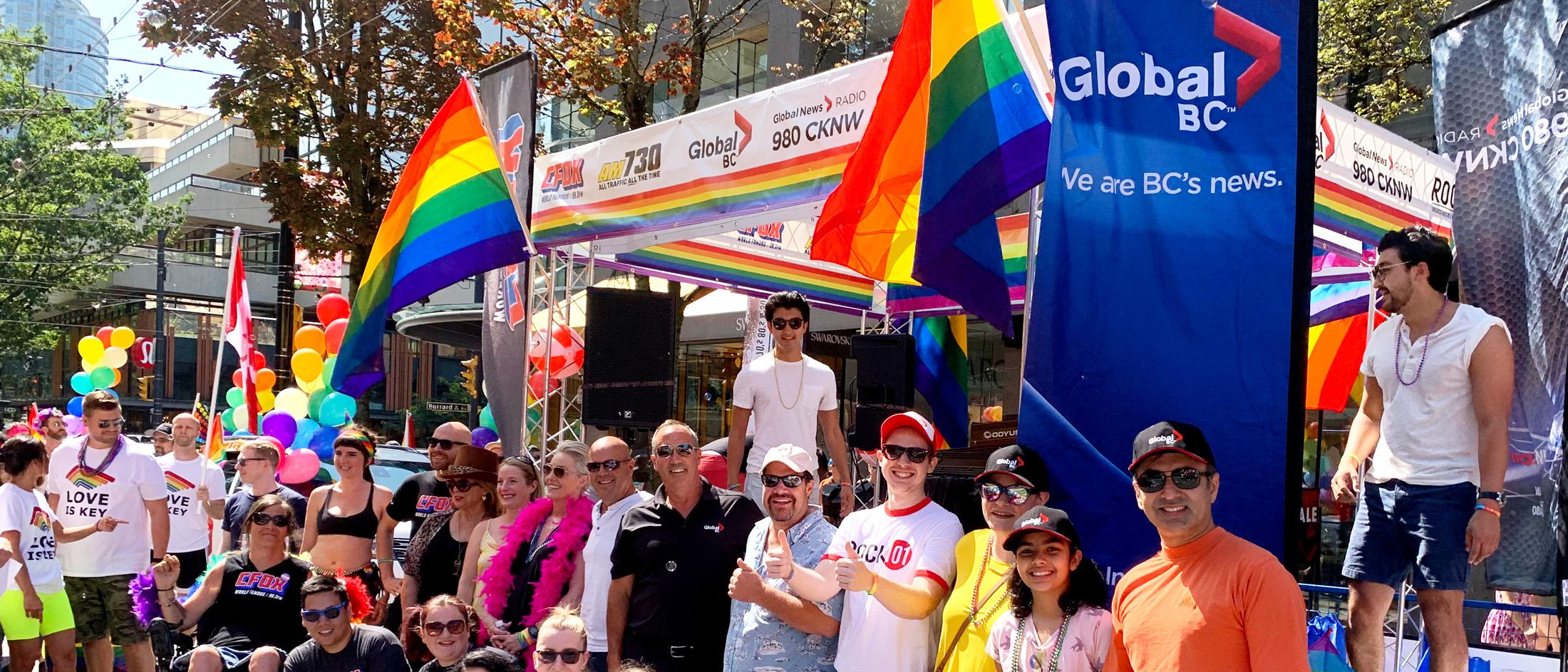 A Global BC event at a Pride parade in Vancouver, British Columbia.