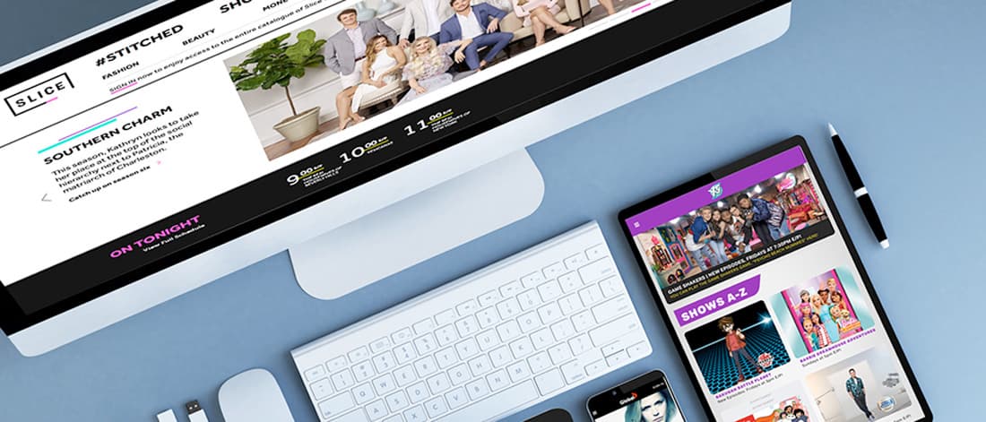 Overlay of monitor, laptop, mobile
