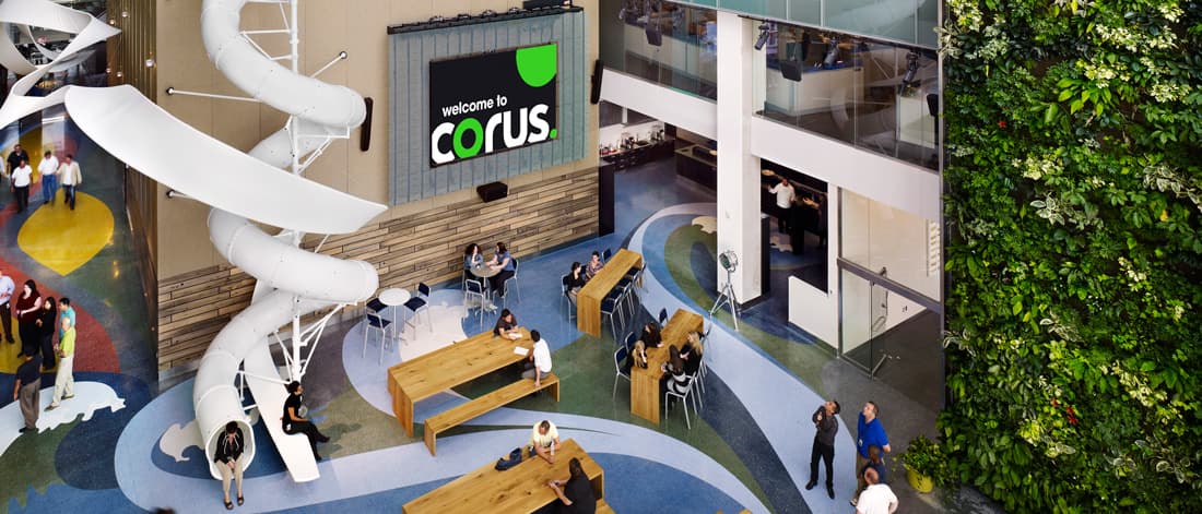 Corus Quay building lobby