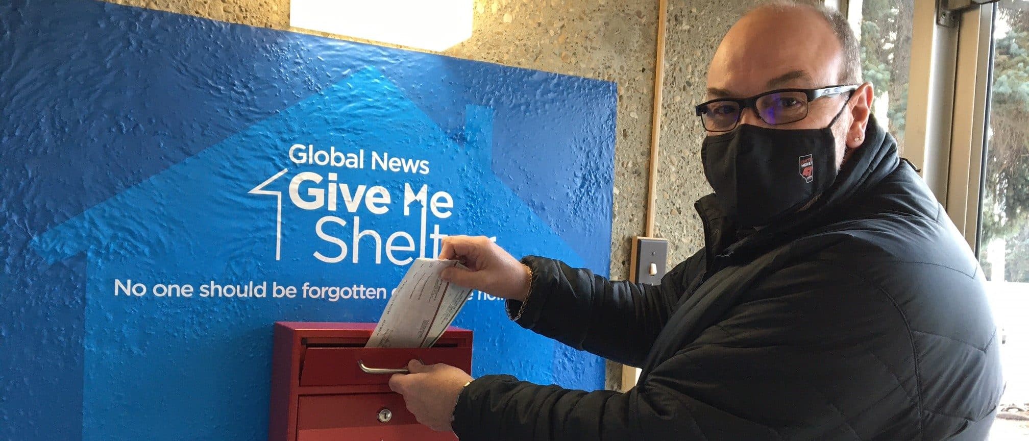 Man dropping an envelope