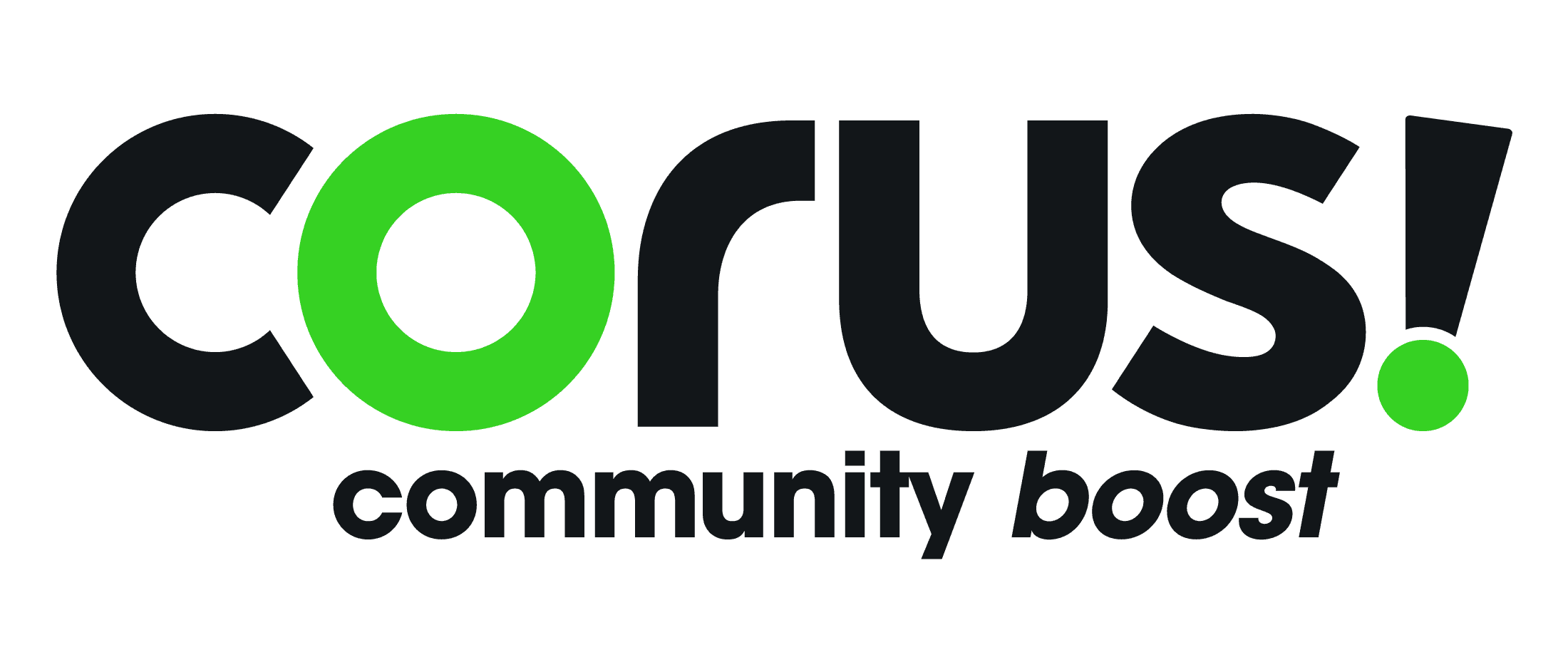 Corus community boost logo