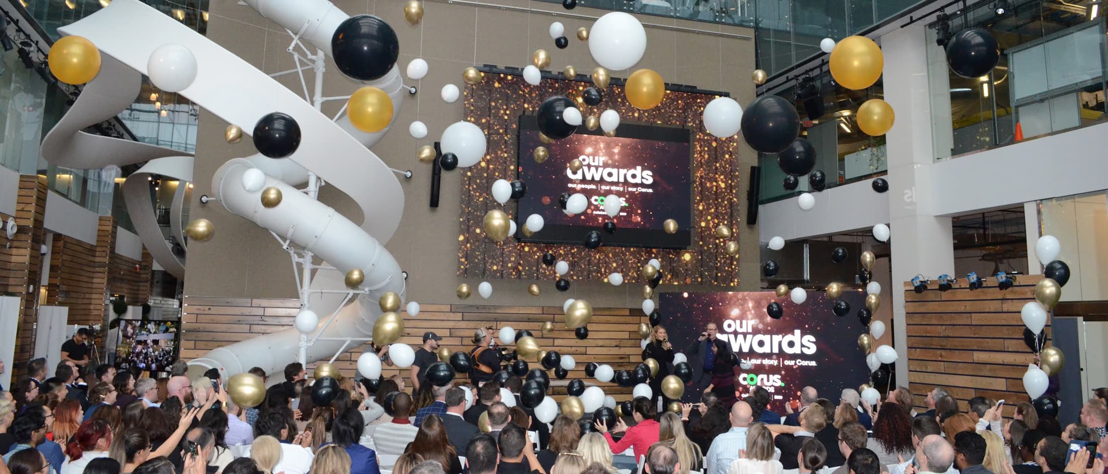 An Our Awards celebration at Corus Quay.
