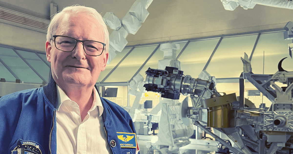 Marc Garneau, le premier astronaute canadien, dans le documentaire d'Historia Mission spatiale 84.